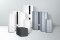 The picture shows the Vitocell product range consisting of adjacent and horizontal models against a grey background.